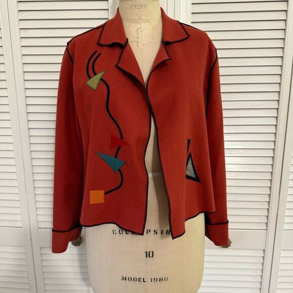 Beppa Vintage Red(pinkish) Wool Jacket - Picture 1 of 10
